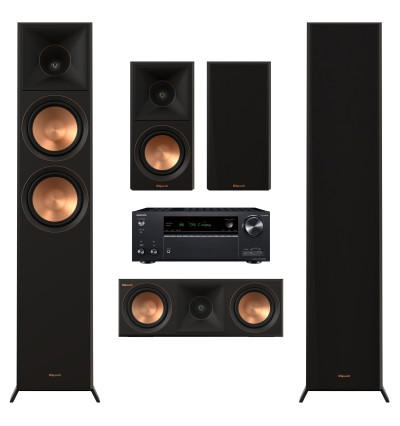 Zestaw kina domowego 5.0: Klipsch RP-6000F II + RP-500M II + RP-500C II + Onkyo TX-NR7100