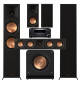 Zestaw kina domowego 5.1: Klipsch RP-8000F II + RP-500M II + RP-404C II + RP-1200SW + Onkyo TX-RZ50
