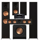 Zestaw kina domowego 5.1: Klipsch RP-8000F II + RP-600M II + RP-504C II + RP-1200SW + Onkyo TX-RZ50