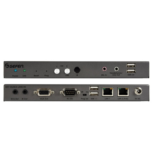 Gefen EXT-VGAKA-LANS-RX - Odbiornik do systemu dystrybucji VGA KVM przez IP