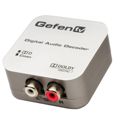 Gefen GTV-DD-2-AA - Przetwornik cyfrowo-analogowy DAC S/PDIF Toslink Dolby Digital 5.1