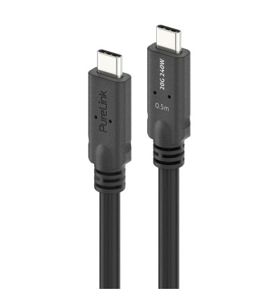 PureLink PI6600-005 PureInstall MicroX4 - Kabel USB4 (Gen2x2) USB-C do USB-C 20Gbps E-Marker 0,5m