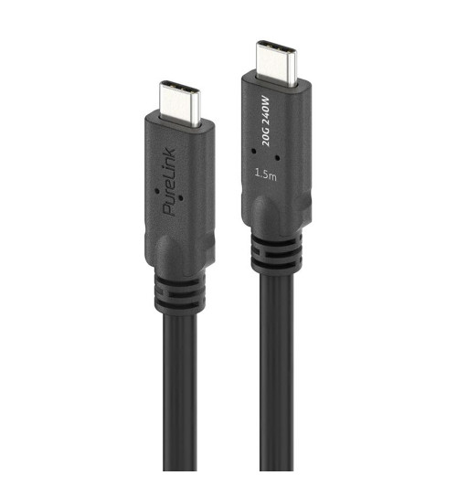 PureLink PI6600-015 PureInstall MicroX4 - Kabel USB4 (Gen2x2) USB-C do USB-C 20Gbps E-Marker 1,5m