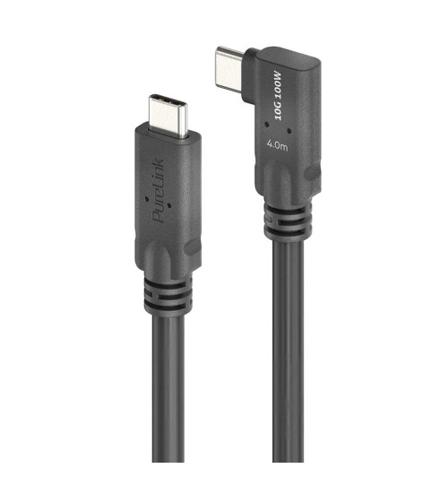 PureLink PI6620-040 PureInstall MicroX4 - Kabel USB 3.2 (Gen1x2) USB-C do USB-C 90° 10Gbps E-Marker 4m