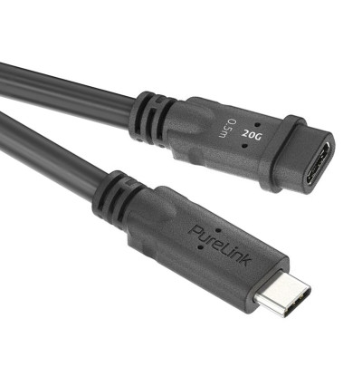 PureLink PI6630-005 PureInstall MicroX4 - Kabel / przedłużacz USB4 (Gen2x2) USB-C 20Gbps 0,5m