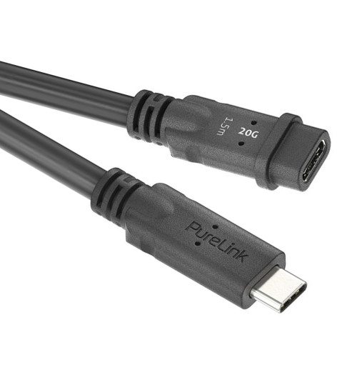 PureLink PI6630-015 PureInstall MicroX4 - Kabel / przedłużacz USB4 (Gen2x2) USB-C 20Gbps 1,5m