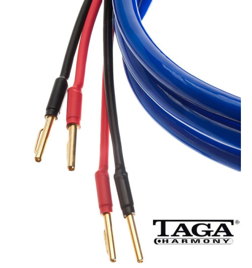 Taga Harmony Blue-16 2x2.5m – Kabel głośnikowy zakończony wtykami