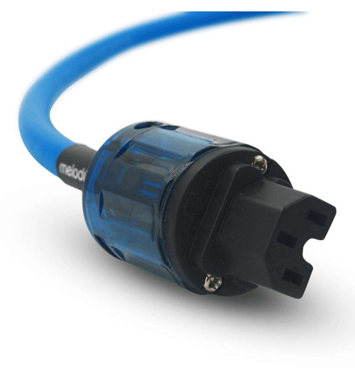 Melodika SBP Sky Blue - Kabel zasilający z uziemieniem Schuko - IEC C13