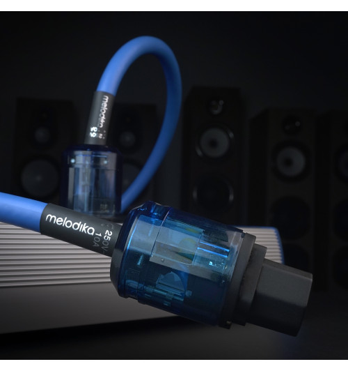 Melodika SBP Sky Blue - Kabel zasilający z uziemieniem Schuko - IEC C13