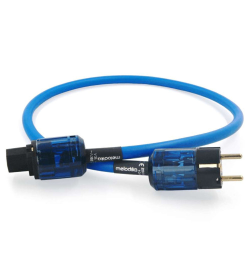 Melodika SBP Sky Blue - Kabel zasilający z uziemieniem Schuko - IEC C13