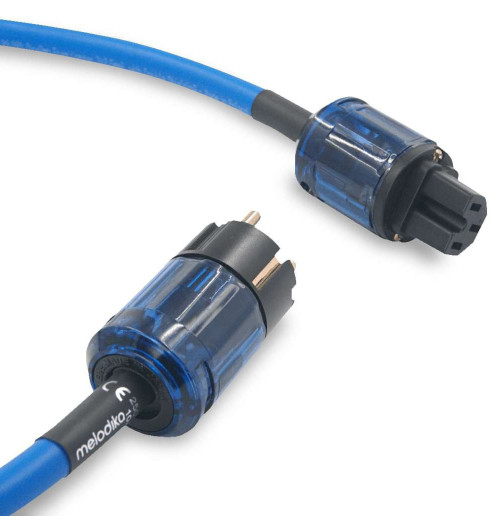 Melodika SBP Sky Blue - Kabel zasilający z uziemieniem Schuko - IEC C13
