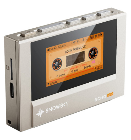 FiiO Snowsky Echo Mini Titanium Limited Edition - Przenośny odtwarzacz muzyczny DAP High-Res z Bluetooth 5.3