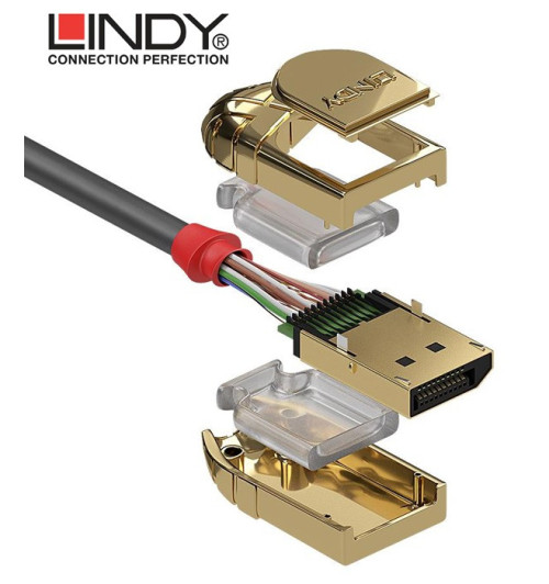 Lindy Gold Line 36298 - Kabel DisplayPort 1.2 - 20m