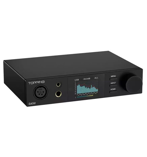 Topping DX5 II - Zbalansowany przetwornik cyfrowo-analogowy DAC / wzmacniacz słuchawkowy