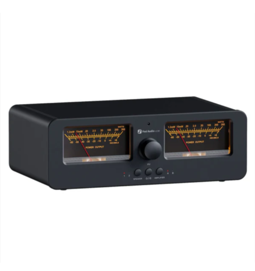 Fosi Audio LC30 — przełącznik 2-na-2 z podwójnymi VU