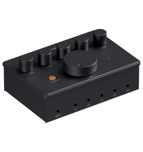 Fosi Audio PH05 — 5-kanałowy wzmacniacz słuchawkowy, 310 mW na kanał