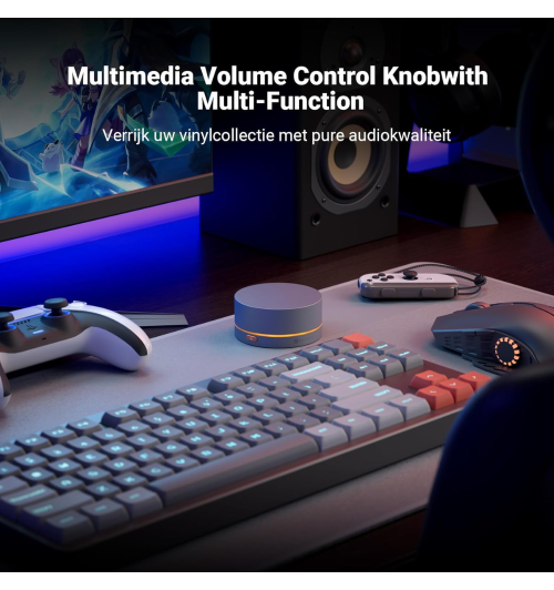 Fosi Audio VOL20 — precyzyjny kontroler głośności Bluetooth i USB-C