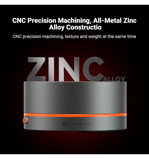 Fosi Audio VOL20 — precyzyjny kontroler głośności Bluetooth i USB-C