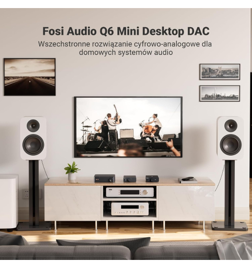 Fosi Audio Q6 – kompaktowy DAC Hi-Res o audiofilskiej precyzji