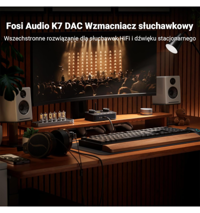Fosi Audio K7 – wszechstronny DAC/AMP słuchawkowy dla graczy i audiofilów