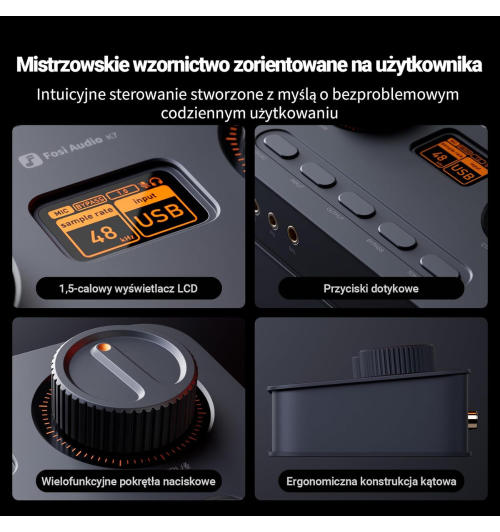 Fosi Audio K7 – wszechstronny DAC/AMP słuchawkowy dla graczy i audiofilów