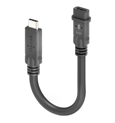 PureLink PIA630 PureInstall MicroX4 - Adapter portsaver USB-C M/F USB4 Gen2x2 20Gbps 0,1m