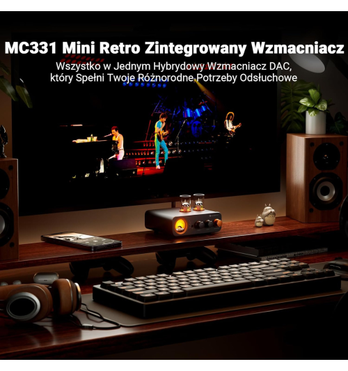 Fosi Audio MC331 – hybrydowy lampowy DAC i wzmacniacz All-in-One