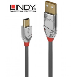 Lindy 36634 Kabel USB 2.0 A - mini-B Cromo Line - 5m