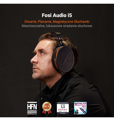 Fosi Audio i5 — planarne słuchawki open-back dla audiofilów