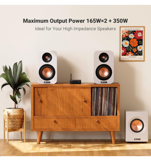 Fosi Audio BT30D Pro – Wzmacniacz 2.1 z Bluetooth 5.0 i mocnym basem