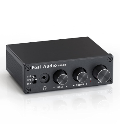 Fosi Audio Q4 DAC/AMP — kompaktowy DAC z wzmacniaczem słuchawkowym