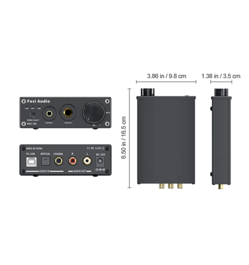 Fosi Audio Q5 DAC/AMP – kompaktowy wzmacniacz i przetwornik cyfrowo-analogowy