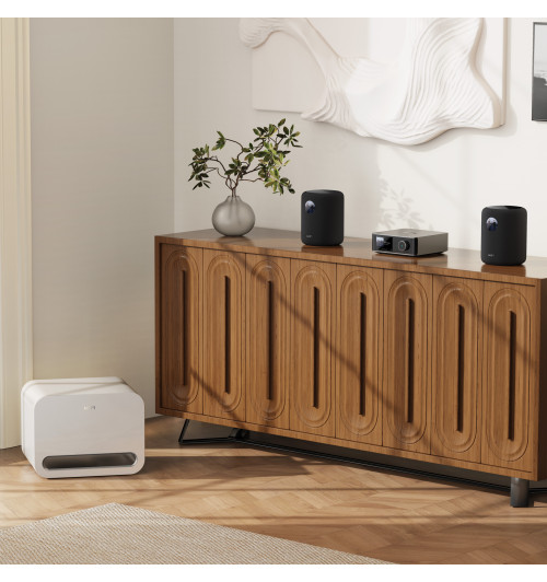 WiiM Sub Pro - Bezprzewodowy subwoofer aktywny 8" 250W z AI RoomFit, Wi-Fi 6 i Bluetooth 5.3