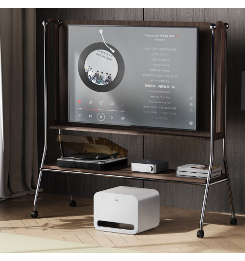 WiiM Sub Pro - Bezprzewodowy subwoofer aktywny 8" 250W z AI RoomFit, Wi-Fi 6 i Bluetooth 5.3