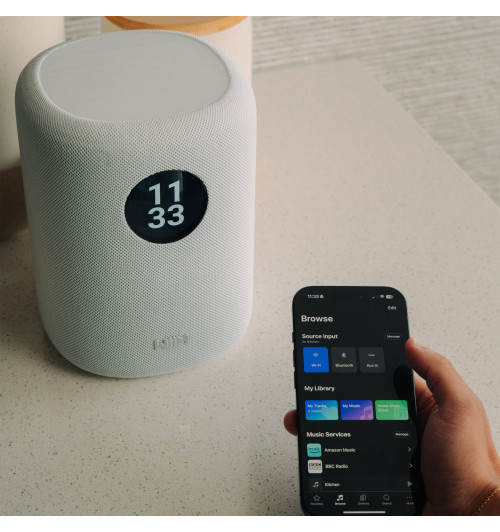 WiiM Sound - Inteligentny głośnik bezprzewodowy Wi-Fi, Bluetooth 5.3 z AI RoomFit