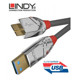 Lindy 36656 Kabel USB 3.0 A - micro USB B Cromo Line – 0.5m