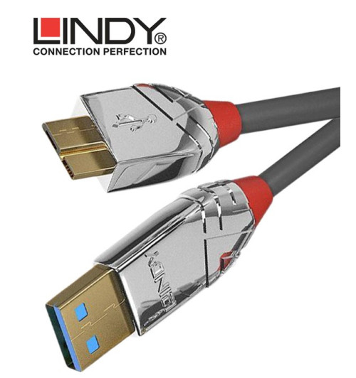 Lindy 36658 Kabel USB 3.0 A - micro USB B Cromo Line – 2m