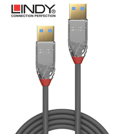 Lindy 36625 Kabel USB 3.1 A - USB A Cromo Line – 0.5m