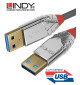 Lindy 36627 Kabel USB 3.1 A - USB A Cromo Line – 2m