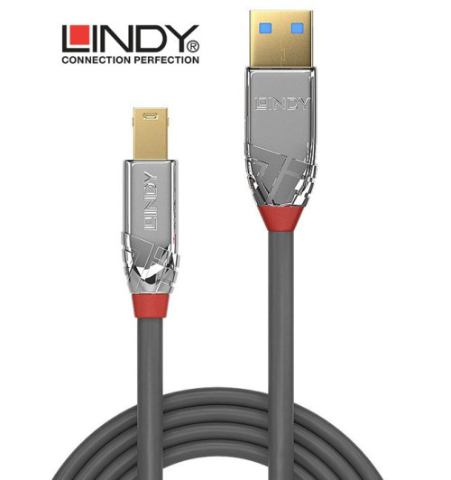 Kabel USB 3.1 A - B Cromo Line Lindy 36662 - 2m