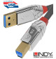Kabel USB 3.1 A - B Cromo Line Lindy 36664 - 5m