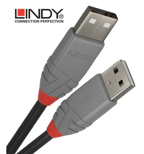 Lindy 36690 kabel USB 2.0 A – A Anthra Line - 0.2 m