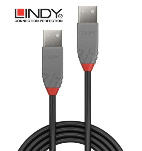 Lindy 36693 kabel USB 2.0 A – A Anthra Line - 2 m