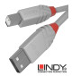 Lindy 36680 kabel USB 2.0 A – B Anthra Line szary - 0.2 m