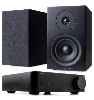 Argon Audio SA1 MK2 + Forus 4 - Zestaw stereo ze wzmacniaczem i kolumnami podstawkowymi