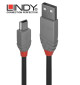Lindy 36722 kabel USB 2.0 A – mini USB B Anthra Line  - 1 m