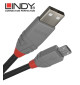 Lindy 36730 kabel USB 2.0 A – micro USB B Anthra Line  - 0.2 m