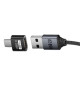 Adapter HUB USB 2.0 USB-A 1M x 3F + przejściówka USB A-C - WireWay WW332504