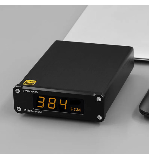 Topping D10 Balanced (D10B) - Zbalansowany przetwornik cyfrowo-analogowy DAC Hi-Res