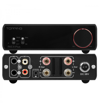 Topping PA5 II PLUS - Kompaktowy zbalansowany wzmacniacz stereo